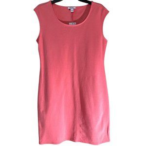Nine West Size M Coral Straight & Pencil Dress Sleeveless Rayon Blend